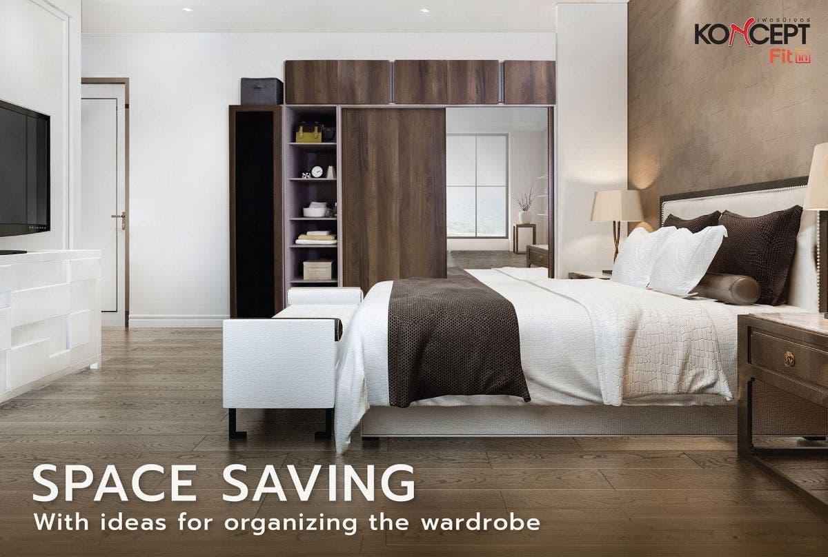 SPACE SAVING with ideas for organizing the wardrobe