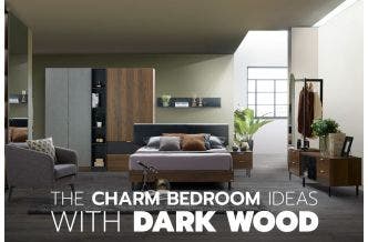 The charm bedroom ideas with dark wood